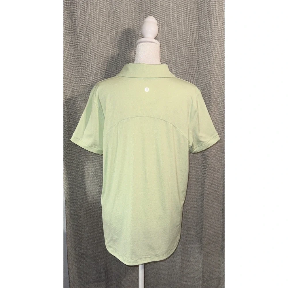 Lululemon Quick Drying  Polo Fits Size 12 Best No Tag Kohlrabi Green KOGR 03404